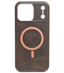 Rudas dėklas Apple iPhone 17 Pro Max telefonui "Gentleman Mag Cover"