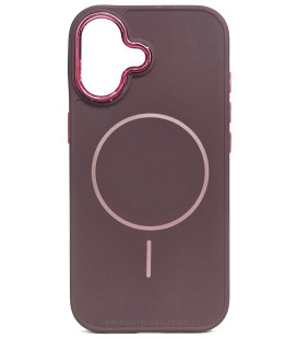 Purpurinis dėklas Apple iPhone 17 telefonui "Frame Mag Cover"