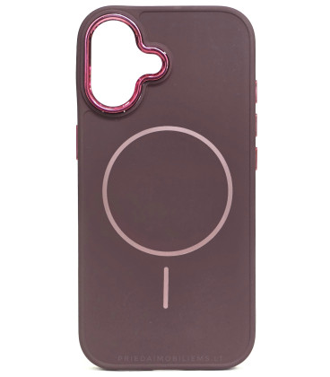 Purpurinis dėklas Apple iPhone 17 telefonui "Frame Mag Cover"