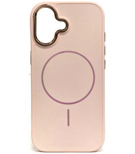 Rožinis dėklas Apple iPhone 17 telefonui "Frame Mag Cover"