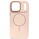 Rožinis dėklas Apple iPhone 17 Pro Max telefonui "Frame Mag Cover"