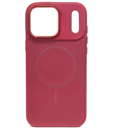 Raudonas dėklas Apple iPhone 17 Pro Max telefonui "Frame Mag Cover"