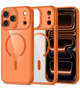 Oranžinis / skaidrus dėklas Apple iPhone 17 Pro telefonui "Tech-Protect Magmat Magsafe"