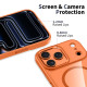 Oranžinis / skaidrus dėklas Apple iPhone 17 Pro telefonui "Tech-Protect Magmat Magsafe"