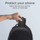 Juodas / raudonas universalus dėklas 6.0-6.9" telefonams "Tech-Protect SM65 Universal Phone Pouch"