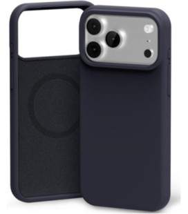 Dėklas Mercury Pure Magsafe Silicon Case Apple iPhone 17 Pro Max tamsiai mėlynas