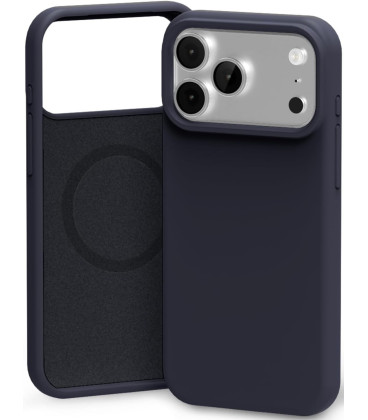 Tamsiai mėlynas dėklas Apple iPhone 17 Pro Max / 18 Pro Max telefonui "Mercury Pure Magsafe Silicon Case"