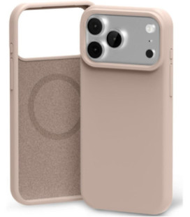 Dėklas Mercury Pure Magsafe Silicon Case Apple iPhone 17 Pro Max rožinio smėlio