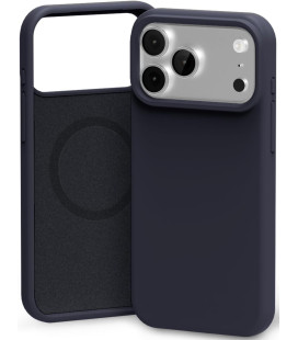 Tamsiai mėlynas dėklas Apple iPhone 17 Pro / 18 Pro telefonui "Mercury Pure Magsafe Silicon Case"