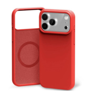 Dėklas Mercury Pure Magsafe Silicon Case Apple iPhone 17 Pro raudonas