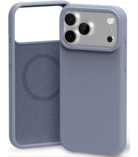 Pilkas (Levandos) dėklas Apple iPhone 17 Pro / 18 Pro telefonui "Mercury Pure Magsafe Silicon Case"