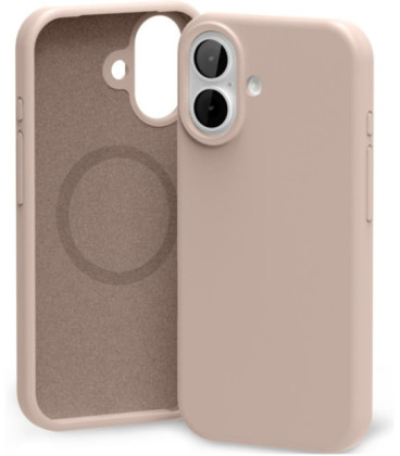 Dėklas Mercury Pure Magsafe Silicon Case Apple iPhone 17 rožinio smėlio
