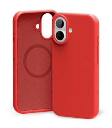 Dėklas Mercury Pure Magsafe Silicon Case Apple iPhone 17 raudonas