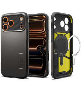 (Gunmetal) dėklas Apple iPhone 17 Pro telefonui "Spigen Tough Armor T MAG Magsafe"