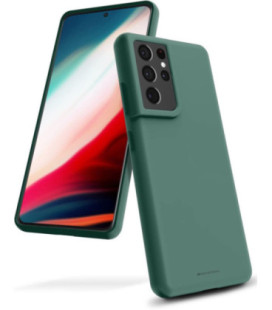 Dėklas Mercury Silicone Case Apple iPhone 16e tamsiai žalias