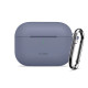 Mėlynas (Baby Blue) dėklas Apple Airpods Pro 3 ausinėms "Tech-Protect Silicone Hook"
