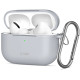 Pilkas (Crayon Grey) dėklas Apple Airpods 3 ausinėms "Tech-Protect Silicone Hook"