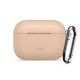 Rudas (Cafe Latte) dėklas Apple Airpods Pro 3 ausinėms "Tech-Protect Silicone Hook"