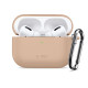 Rudas (Cafe Latte) dėklas Apple Airpods Pro 3 ausinėms "Tech-Protect Silicone Hook"