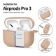 Rudas (Cafe Latte) dėklas Apple Airpods Pro 3 ausinėms "Tech-Protect Silicone Hook"