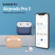 Rudas (Cafe Latte) dėklas Apple Airpods Pro 3 ausinėms "Tech-Protect Silicone Hook"