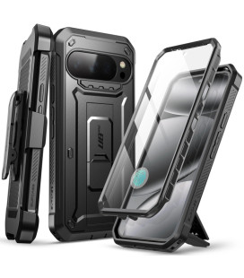 Juodas dėklas Google Pixel 10 Pro XL telefonui "Supcase Unicorn Beetle Pro"