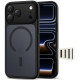 Matinis juodas dėklas Apple iPhone 17 Pro Max telefonui "Tech-Protect MagPeak Magsafe CC"
