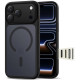 Matinis juodas dėklas Apple iPhone 17 Pro telefonui "Tech-Protect MagPeak Magsafe CC"