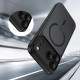 Matinis juodas dėklas Apple iPhone 17 Pro telefonui "Tech-Protect MagPeak Magsafe CC"