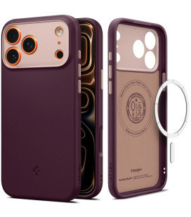 Raudonas dėklas Apple iPhone 17 Pro telefonui "Spigen Nano Pop MAG Magsafe"