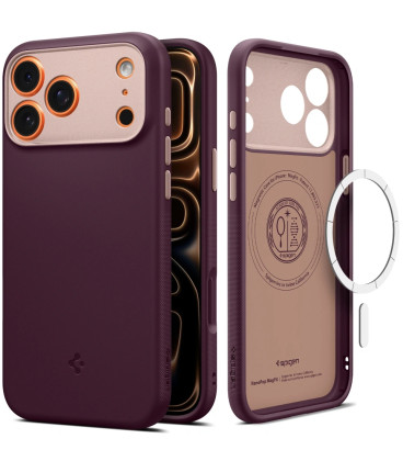 Raudonas dėklas Apple iPhone 17 Pro telefonui "Spigen Nano Pop MAG Magsafe"