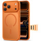 Oranžinis dėklas Apple iPhone 17 Pro Max telefonui "Tech-Protect MagPeak Magsafe CC"
