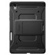 Juodas atverčiamas dėklas Samsung Galaxy Tab S11 11.0 X730 / X736 planšetei "Spigen Tough Armor PRO"