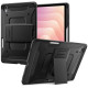 Juodas atverčiamas dėklas Samsung Galaxy Tab S11 11.0 X730 / X736 planšetei "Spigen Tough Armor PRO"