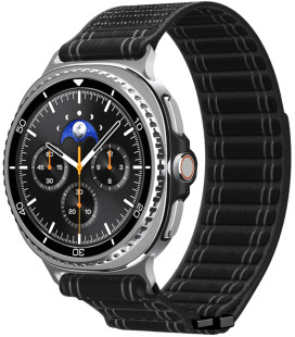 Juoda apyrankė Samsung Galaxy Watch 8 / 9 / Classic (40 / 44 / 46 mm) laikrodžiui "Spigen WBF0 Band"