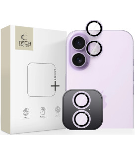 Levandos spalvos kameros apsauga Apple iPhone 16 / 16 Plus / 17 telefonui "Tech-Protect CamRing Fit+