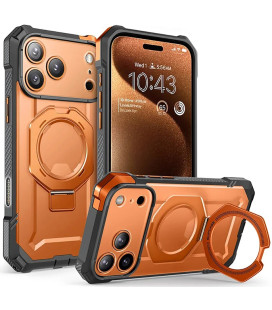 Oranžinis dėklas Apple iPhone 17 Pro Max telefonui "Supcase UB Grip MAG Magsafe"