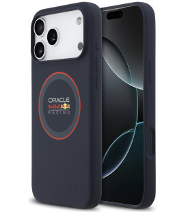 Mėlynas dėklas Apple iPhone 17 Pro Max telefonui "Red Bull Silicone Red Ring MagSafe Case"