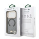 Juodas dėklas Apple iPhone 17 Pro telefonui "Lacoste PC/TPU Frosted Finish Gold Logo MagSafe Case"