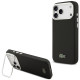 Juodas dėklas Apple iPhone 17 Pro Max telefonui "Lacoste Iconic Petit Pique Camera Stand MagSafe Case"