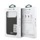 Juodas dėklas Apple iPhone 17 Pro Max telefonui "Lacoste Iconic Petit Pique Camera Stand MagSafe Case"