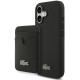 Juodas dėklas Apple iPhone 17 telefonui "Lacoste Iconic Petit Pique MagSafe Case + Wallet"