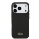 Juodas dėklas Apple iPhone 17 Pro telefonui "Lacoste Iconic Petit Pique MagSafe Case + Wallet"