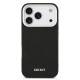 Juodas dėklas Apple iPhone 17 Pro telefonui "DKNY PU Leather Metal Logo Wrist Chain MagSafe Case"