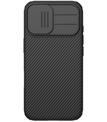 Juodas dėklas Apple iPhone 17 telefonui "Nillkin CamShield PRO Magnetic Hard Case"