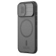 Juodas / skaidrus dėklas Apple iPhone 17 telefonui "Nillkin CamShield PRO Magnetic Hard Case"