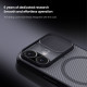 Juodas / skaidrus dėklas Apple iPhone 17 telefonui "Nillkin CamShield PRO Magnetic Hard Case"