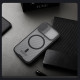 Juodas / skaidrus dėklas Apple iPhone 17 telefonui "Nillkin CamShield PRO Magnetic Hard Case"