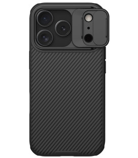 Juodas dėklas Apple iPhone 17 Pro / 18 Pro telefonui "Nillkin CamShield PRO Magnetic Hard Case"