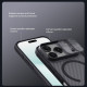 Juodas / skaidrus dėklas Apple iPhone 17 Pro telefonui "Nillkin CamShield PRO Magnetic Hard Case"